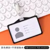 Portatarjetas Horizontal Pequeño de Aleación de Aluminio Portapase de Trabajo para Enfermera Doctor Clip de Metal para Tarjetas de Negocio