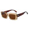 Nuevas Gafas de Sol Cuadradas Transfronterizas para Hombres y Mujeres, Gafas de Alta Gama Anti-UV, Gafas de Sol Retro de Protección Ocular a la Moda