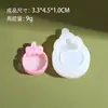 Máquina de juego de molde de arenas movedizas oso de píxeles bola de cristal pegamento de cristal DIY gota hecho a mano