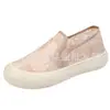 Zapatos Perezosos de Suela Blanda para Estudiantes Mujeres, Zapatos de Pescador Transpirables de Suela Gruesa y Aromáticos, Zapatos de Lona Cómodos y Casuales para Mujeres