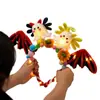 Faixa de Cabeça de Halloween Lanterna de Abóbora Varinha Torcida Pacote de Material DIY para Crianças Adereços Divertidos Luminosos para Fantasia de Festa