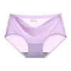 Pantaletas de Malla Transpirable de Seda de Hielo sin Costuras para Mujer, Braguitas Adhesivas de Alta Elasticidad de Secado Rápido, Tallas Grandes, Estilo Joven