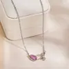 Nuevo Collar de Moda Transfronteriza Europea y Americana Personalizado de Cobre Incrustado con Circonita Flor de Circonita Dorada para Mujer, Collar Versátil Exquisito de Nicho