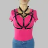 Roupas Femininas Corset de Couro Bondage Harajuku Punk Gótico Cinto Bondage Versátil Roupa Personalizada