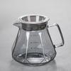 Hand Coffee Pot Sharing Pot Drip Filter Cup Cloud Hand Coffee Pot Set Diamond Pattern Brewing Pot