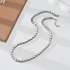 Estilo Simples e Cool Europeu e Americano Design de Nicho Aço Titânio Banhado a Ouro 18K Colar Pulseira Personalizado Moda de Alto Padrão Versátil
