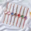 Reloj Pulsera de Calcedonia Douyin Live Corona de Reloj Joyería Moda Reloj para Dama Reloj de Mujer Reloj de Cuarzo