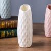 Jarrón Creativo y Duradero, Adorno de Estilo Europeo, Recipiente para Flores de Plástico Nórdico Colorido con Imitación de Esmalte, Pequeña Decoración de Mesa de Cerámica de Imitación