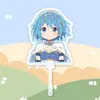 Puella Magi Madoka Magica Placa de Pegada Grande em Formato de Leque Mercadoria de Suporte para Shows Estilo Igual ao do Tiktok