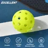 Pelota de pickleball profesional moldeada por inyección de TPE de 40/26 agujeros, duradera y resistente a impactos para entrenamiento, alta elasticidad, resistencia al impacto y vuelo estable
