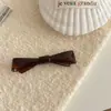Grampo de Cabelo Laço Estilo Coreano Grampo de Acetato Presilha de Mola Traseira para Menina Grampo de Franja de Alta Qualidade Acessórios de Cabelo para Mulheres