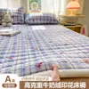 2026 Nuevo Otoño Invierno Engrosado Leche Polar Estampado Protector de Cama Colchón Otoño Invierno Cálido Protector de Cama Hogar Protector de Cama Tres