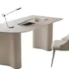 Escritorio de Pizarra Estilo Crema Simple Escritorio para Computadora Blanco Puro Escritorio para el Hogar Escritorio de Oficina Moderno Nórdico Mesa de Estudio para Apartamento Pequeño