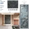 Panel de Pared de Roca Brillante 900*2700*9mm, Panel de Pared de Piedra de Lujo para Proyectos, Venta al por Mayor Directa desde Fábrica en Foshan