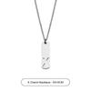 Collar de letra de acero de titanio para hombre, colgante simple y versátil con letras inglesas, diseño de nicho, accesorios de moda, venta al por mayor de accesorios