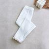 Leggings Infantis 2025 Primavera e Outono Novo Coreano Versátil Renda Calça Longa Leggings Elásticas Caneladas Infantis