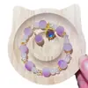 Pulseira de Cristal Recomendada no Xiaohongshu Pulseira de Contas de Vidro de Nicho de Alta Qualidade Atacado Transparente como Gelo Melhores Amigos Estudantes Presentes