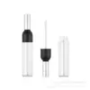 Glaze para lábios de garrafa de vinho direto da fábrica, frasco transparente para injeção vazia, frasco de cor de batom para vinho tinto 5ml, material de embalagem cosmética DIY