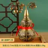 Calabaza Abierta de Latón Hogar Sala de Estar Oficina Ocho Inmortales Carácter de Riqueza y Fortuna Calabaza de Cobre Artesanía de Metal
