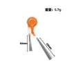Compatible con Accesorios para Aspiradora Robot Cloud Whale J6, Cepillo Lateral Único Naranja Anti-Enredo, Cepillo de Nylon con Imán