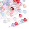 Nuevas Cuentas de Gelatina Mixtas Estilo Chino con Chispas Doradas, Cuentas Redondas, Cuentas Sueltas de Estrella de Cinco Puntas, Materiales para Ensartar Cuentas de Vidrio DIY para la Graduación de Mejores Amigas