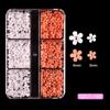 Transmisión en Vivo Transfronteriza Macarrón Tridimensional Resina Flor de Cinco Pétalos Mixta Amazon Mayorista Cambia de Color Manicura Bolitas de Acero Pequeñas Mayorista
