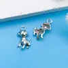 Venta transfronteriza Plata tibetana europea y americana 20 animales ángel aleación de zinc colgante pequeño pulsera DIY accesorios de joyería colgante