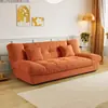 Sofá Plegable de Doble Propósito Nube, Sofá Cama Multifuncional para Sala de Estar en Apartamentos Pequeños, Estilo Minimalista Moderno Color Crema, Modelo Popular en Internet