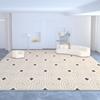 Alfombra Sala de Estar Resistente a la Suciedad Fácil de Cuidar Simple Lujo Ligero Absorbente Antideslizante Cachemir Manta para Mesa de Café Hogar Resistente al Desgaste Manta para Sofá
