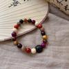 Novo Estilo Étnico Chinês Contas Seis Caracteres Provérbios Ornamentos de Mão Rosário Zen Antigo Fio de Contas para Mão Sândalo ~ Pulseira de Contas Duobao
