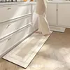 Tapete para Piso de Cocina, Absorbente de Agua, Antideslizante, Resistente a Manchas, Set de Dos Piezas de Tira Larga, Tapete para Pies, Tapete Moderno Simple Transfronterizo de Tierra de Diatomeas