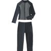 Traje de Baño Dividido de Color Negro y Gris Nuevo 2024 para Mujer Sexy de Manga Larga Protección Solar Traje de Buceo Cremallera Traje de Baño de Moda para Aguas Termales