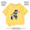 Ropa Gato Negro Camiseta de Manga Corta para Niños Conjunto de Verano Niños Algodón Cuello Redondo Manga Corta Camiseta Base de Verano para Bebé Moderna