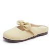 Meias Pantufas para Mulheres, Novo Estilo de Verão para Uso Externo, Sapatos Meio Cobertos no Dedo do Pé Estilo Fada, Sandálias de Laço com Solado Macio para Sair