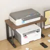 Estante de almacenamiento para impresora de escritorio, organizador multicapa para archivos y papel A4, estante de almacenamiento para copiadora ajustable en altura para oficina en casa