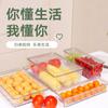 Suministro Directo de Fábrica caja de almacenamiento para refrigerador de cocina caja de almacenamiento de alimentos para verduras y frutas con tapa plástico transparente PET crisper