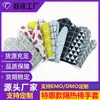 Guantes de cocina sencillos de algodón y lino para microondas, guantes de horno gruesos resistentes a altas temperaturas, guantes de horneado para el hogar, venta al por mayor desde el fabricante