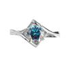 Anillo de Plata de Ley 925 Anillo de Diamante Simulado Corazón a Corazón Beso de Ángel Femenino Venta al por Mayor en Vivo Certificado Gra