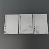 Insertos de sobre de presupuesto de 6 agujeros, de una sola cuadrícula, doble cara, apertura lateral, hechos a medida, de material PP de alta transparencia, para guardar postales y organizar álbumes de recortes
