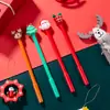 Caneta gel de desenho animado de Natal alto valor de cor atividades de Natal compartilhar pequenos presentes prêmios para estudantes caneta de presente material de escritório atacado