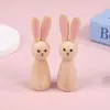 Brinquedos Criativos de Graffiti DIY para Crianças Artesanato de Madeira Coelho Fofo de Desenho Animado Enfeites