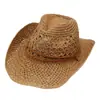 Sombrero de Playa Vaquero Occidental Retro Sombrero de Paja Amazon para Hombres y Mujeres Viajes al Aire Libre Comercio Exterior Transfronterizo Estilo Étnico Sombrero de Copa