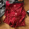 Nuevos Calzoncillos Boxer Rojos Chinos para Hombre para el Año de Nacimiento, Shorts Transpirables de Moda para Hombre, Disponibles para Venta al por Mayor y Dropshipping