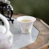 Xícara de Chá Flor de Lírio Roxa Tingida com Tinta Colorida Pintada à Mão em Argila de Jade da Dinastia Tang e Song, Conjunto de Chá Kung Fu, Xícara de Chá Cerâmica para Casa, Xícara Individual