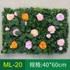 Pared de Plantas de Simulación Transfronteriza Planta Verde Decoración Floral Fondo Césped de Plástico Exterior Fabricante Mayorista Césped Hierba Milán