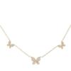 Collar de mariposa arcoíris en oferta, colgante de oro de 18 quilates, joyería europea y americana, pulsera de mariposa de circonita, tobillera para mujer.
