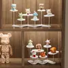 [Procesamiento Personalizado] Soporte de Exhibición de Escritorio de Doble Capa para Almacenamiento de Muñecas, Figuras de Caja Ciega, Estante de Exhibición de Adornos Transformable Creativo