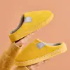Pantuflas de algodón para el hogar primavera y otoño invierno hogar para mujer antideslizantes suela gruesa pareja para hombre confinamiento interior felpa invierno