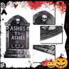 Inserts de Lápide de Halloween Decorações de Cemitério para o Feriado com Caveira Morcego Caveira Lápide Rasgada Gramado Quintal Inserções