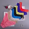 Fornecimento de embalagens independentes comércio exterior roupa interior feminina oco sexy respirável cuecas de renda roupas íntimas femininas atacado